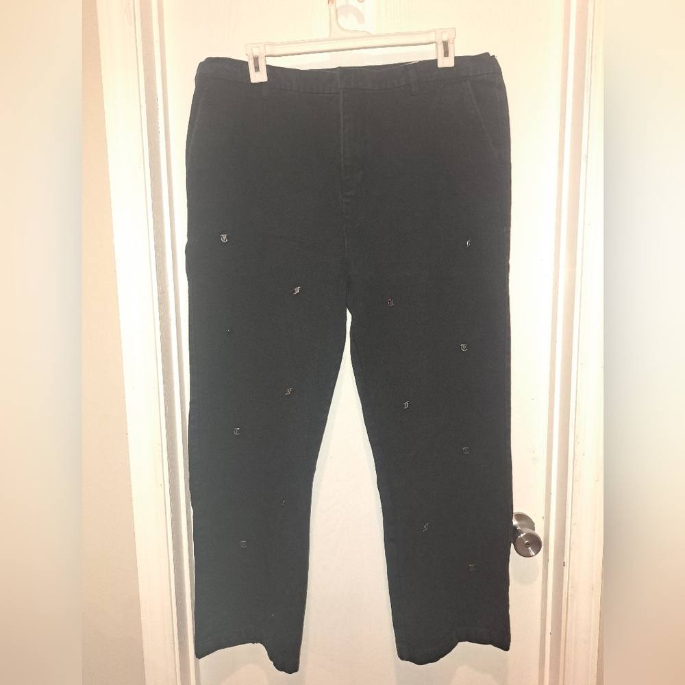 Teddy Fresh Black Embroidered Pants